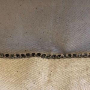 7 " Silver tone Multi-color Rhinestone bracelet